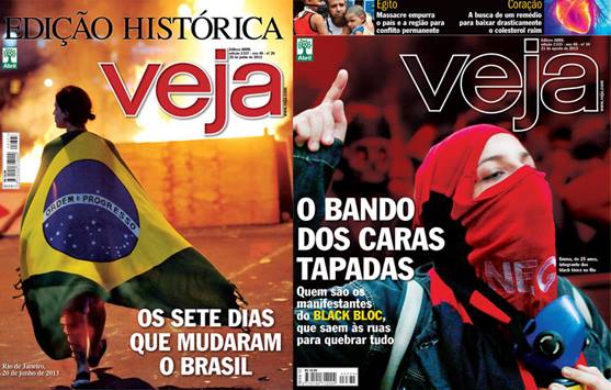 O caso da Veja é emblemático; compare o 'antes' e o 'depois'