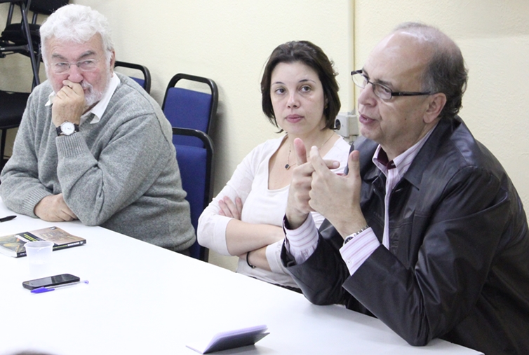 Laurindo Leal Filho, Renata Mielli e Dênis de Moraes