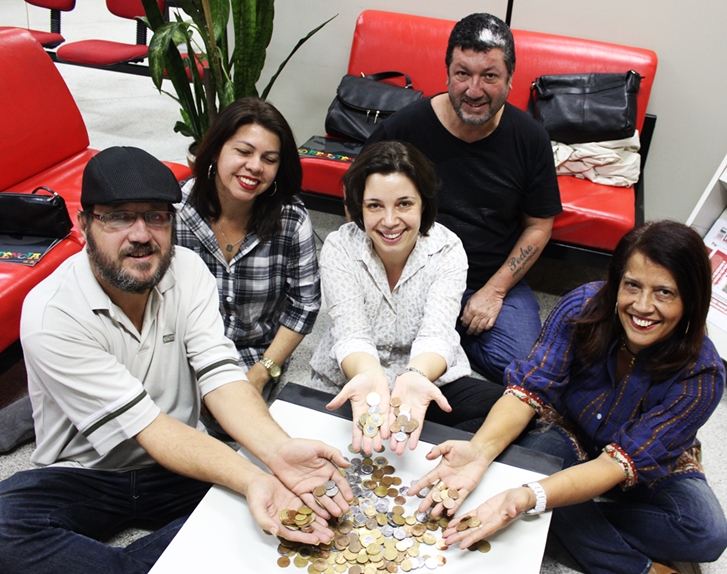 Da esquerda para a direita: Jerry de Oliveira, Cris Costa, Renata Mielli, Agildo Nogueira Júnior e Marcia Quintanilha. Foto: Felipe Bianchi