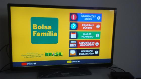 Aplicação do Bolsa Família, onde beneficiários podem acessar informações, como data de pagamento