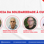 Barão realiza debate sobre a urgência da solidariedade à Cuba, em meio à crise energética