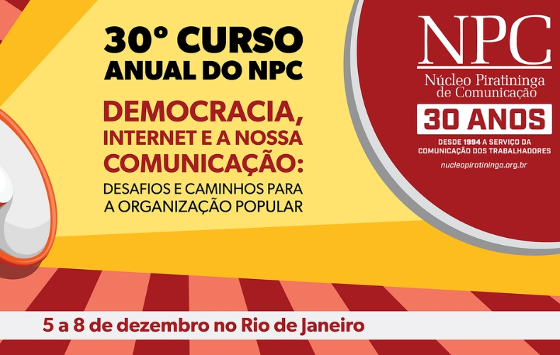 Núcleo Piratininga de Comunicação completa 30 anos e terá curso anual em homenagem a Frei Tito