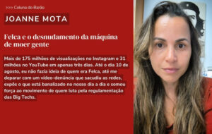 Felca e o desnudamento da máquina de moer gente