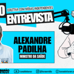 Ministro da Saúde, Alexandre Padilha, fala às mídias independentes