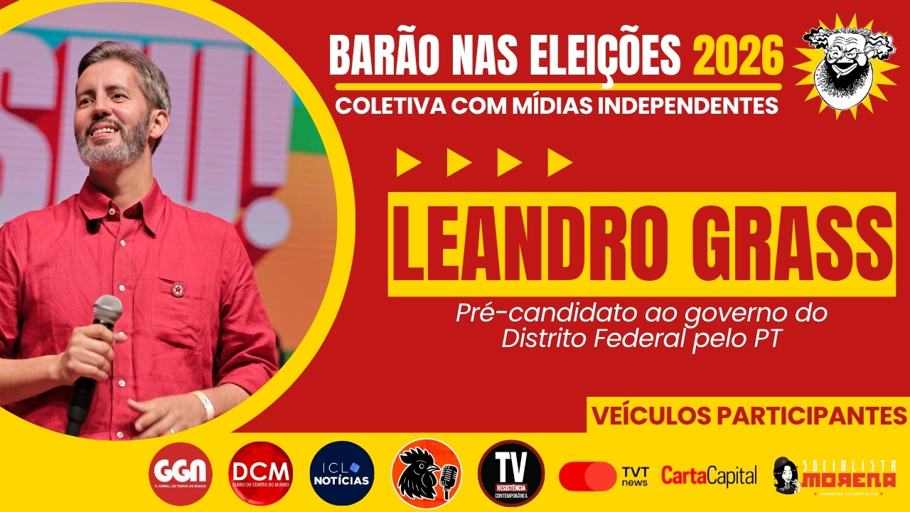 Leandro Grass (PT-DF) fala às mídias independentes sobre a disputa na capital da República