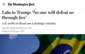 No coração do império, Lula desmonta o tarifaço de Trump