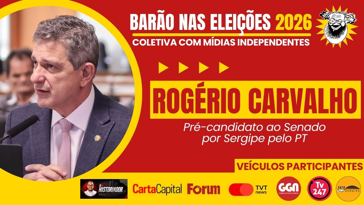 Mídia progressista entrevista Rogério Carvalho (PT-SE) na próxima terça-feira (21)