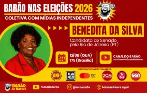 Barão nas Eleições recebe Benedita da Silva, candidata ao Senado pelo Rio de Janeiro, nesta quarta (12)