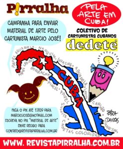 Revista Pirralha faz campanha de solidariedade aos chargistas cubanos