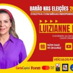 Barão nas Eleições recebe candidata ao Senado pelo Ceará, Luizianne Lins, nesta quinta-feira (10)